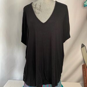 Black Classic Short Sleeve Tunic XL, LuLaRoe